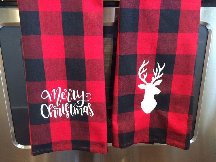 Buffalo Plaid Christmas Towels