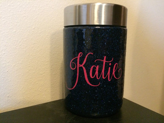 Glitter Stainless Steel Can Holder | Personalized Holographic Drink Sleeve | Custom Can Colster | Rainbow Drink Holder