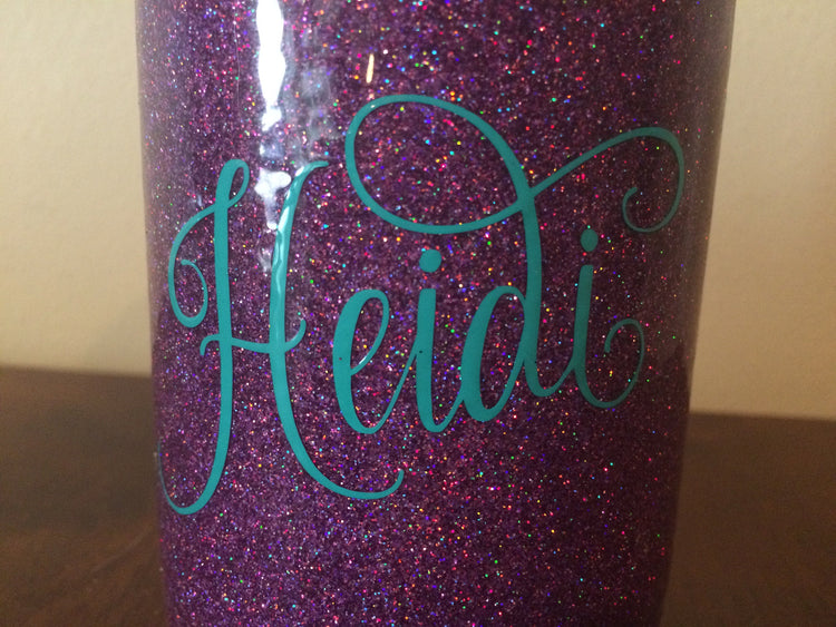 Glitter Stainless Steel Can Holder | Personalized Holographic Drink Sleeve | Custom Can Colster | Rainbow Drink Holder