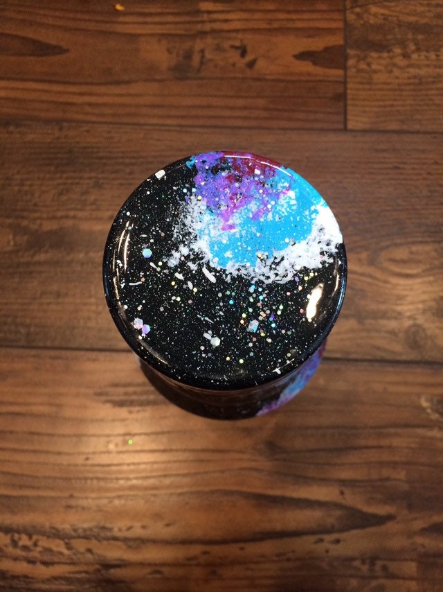 Galaxy Holographic Painted Glitter Tumbler