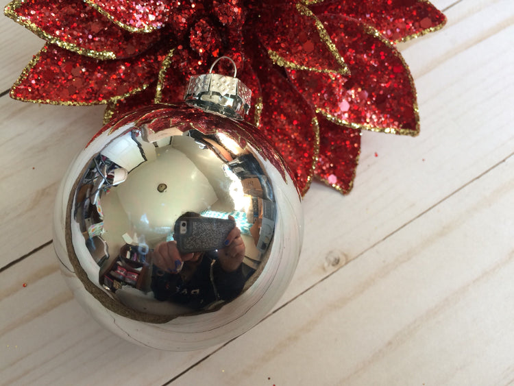 Our First Christmas Glass Ornament