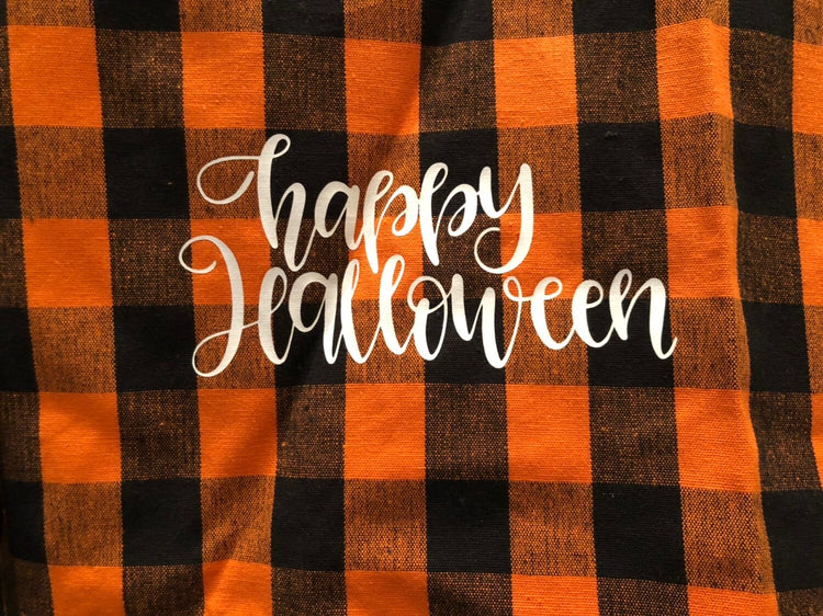 Buffalo Plaid Halloween Towels