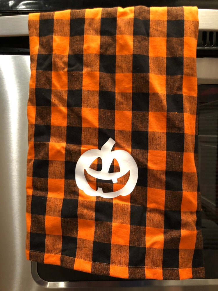 Buffalo Plaid Halloween Towels