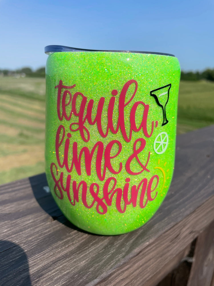 Margarita Ice and Lime Tumbler With Magnetic Topper