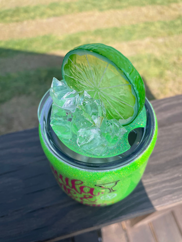 Margarita Ice and Lime Tumbler With Magnetic Topper