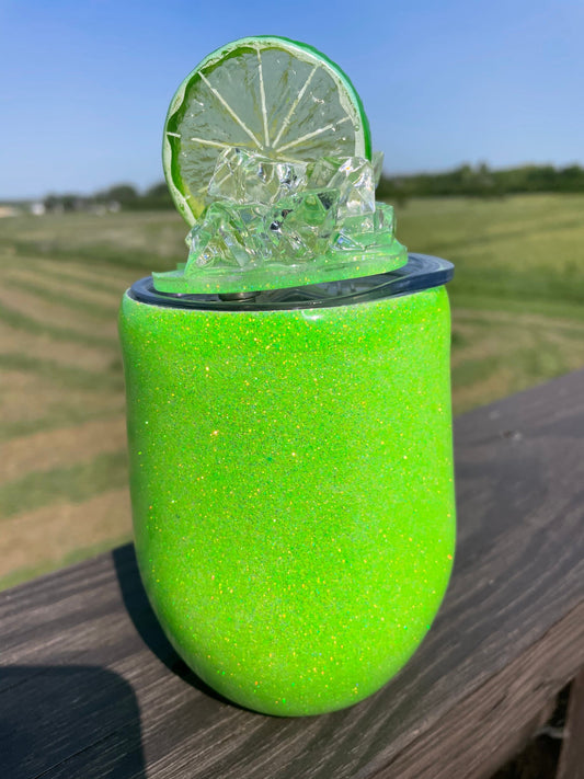 Margarita Ice and Lime Tumbler With Magnetic Topper